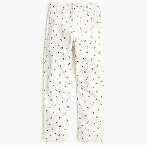 J. Crew Women's Cargo Floral Print High Rise Straight Leg Cropped Pant Size 32